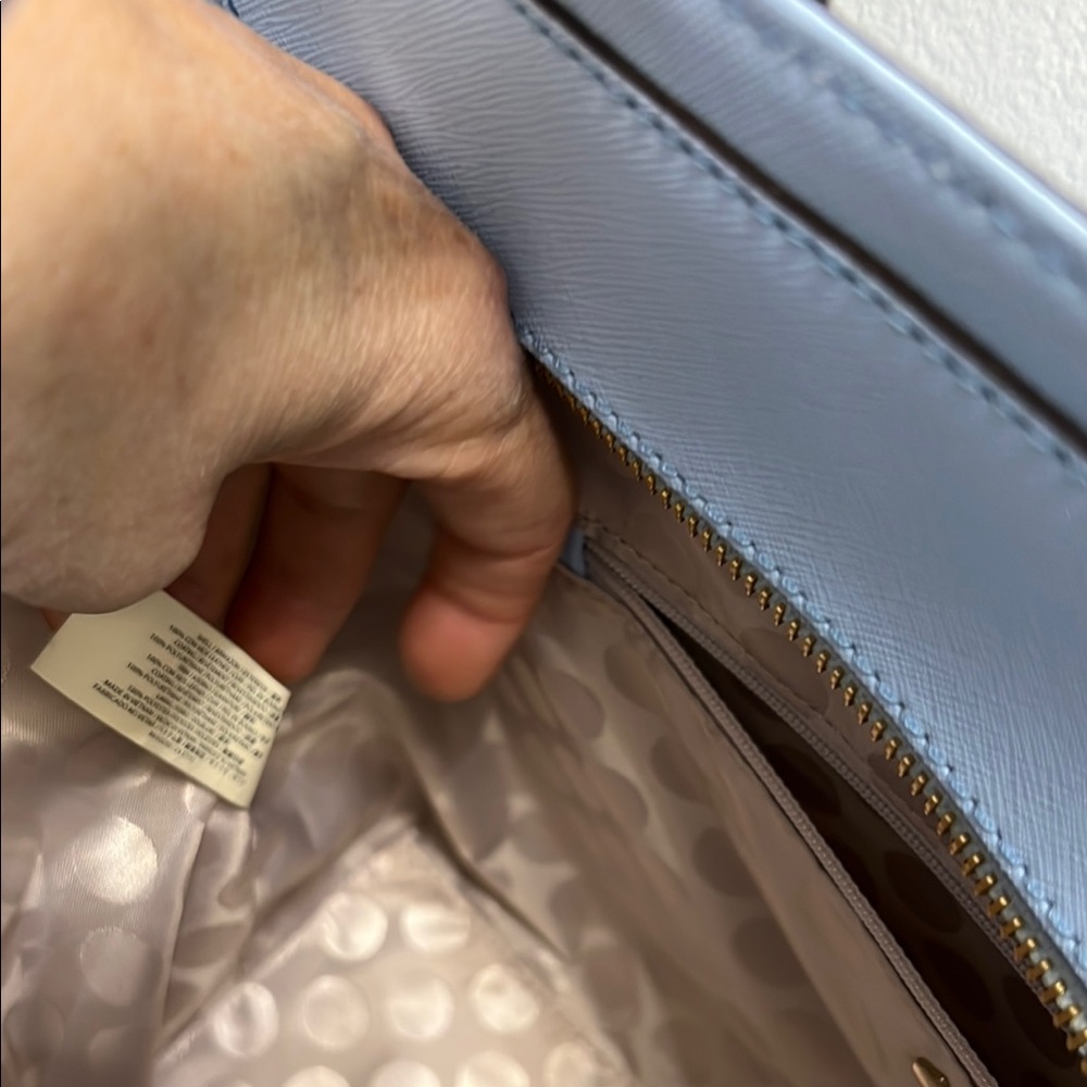 Kate Spade Blue tote bag Structured with shoulder strap and dust bag - Picture 9 of 14